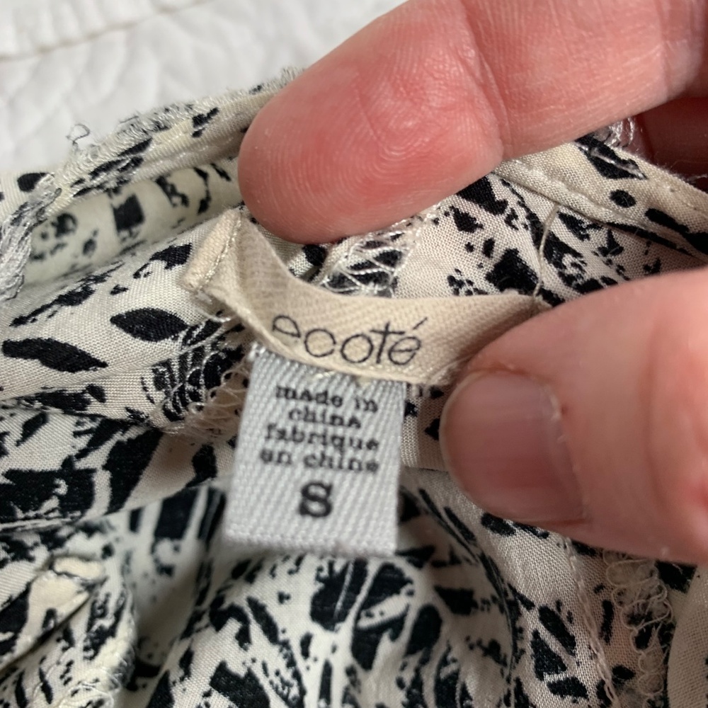 Ecote sz small sundress/swimsuit cover up flowy summer vibes - Picture 4 of 7